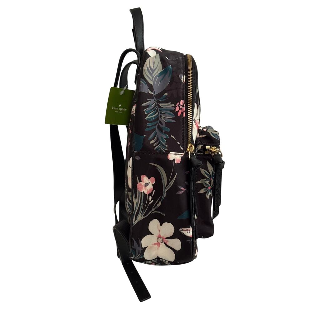 Kate Spade Wilson Road Botanical Small Bradley Backpack NWT Floral Nylon - Picture 5 of 14